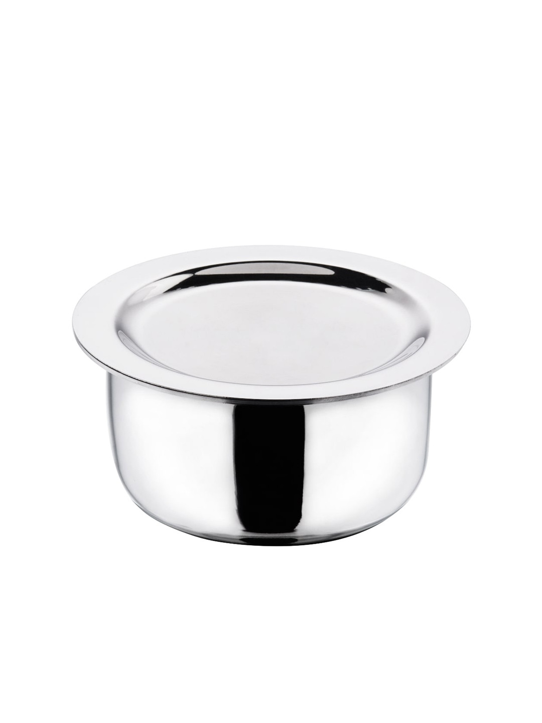 

Vinod Silver-Toned Triply Tope With Stainless Steel Lid