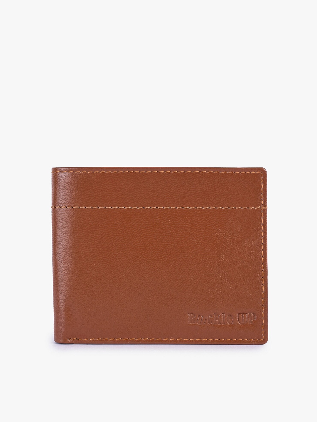 

BuckleUp Men Tan Leather Money Clip
