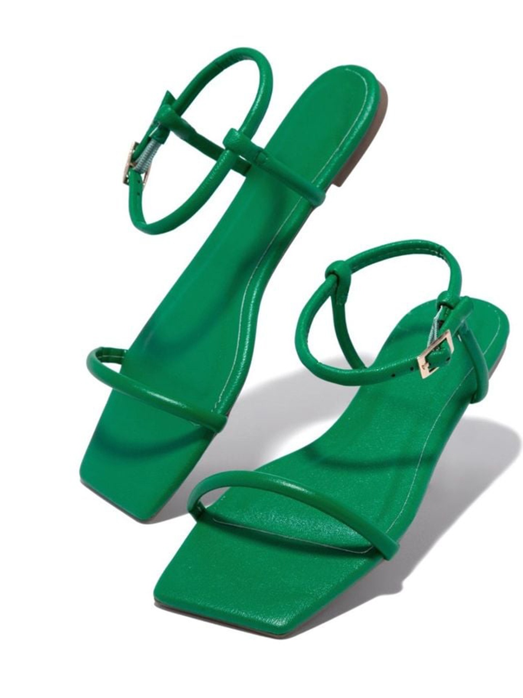 

Shoetopia Women Open Toe Flats, Green