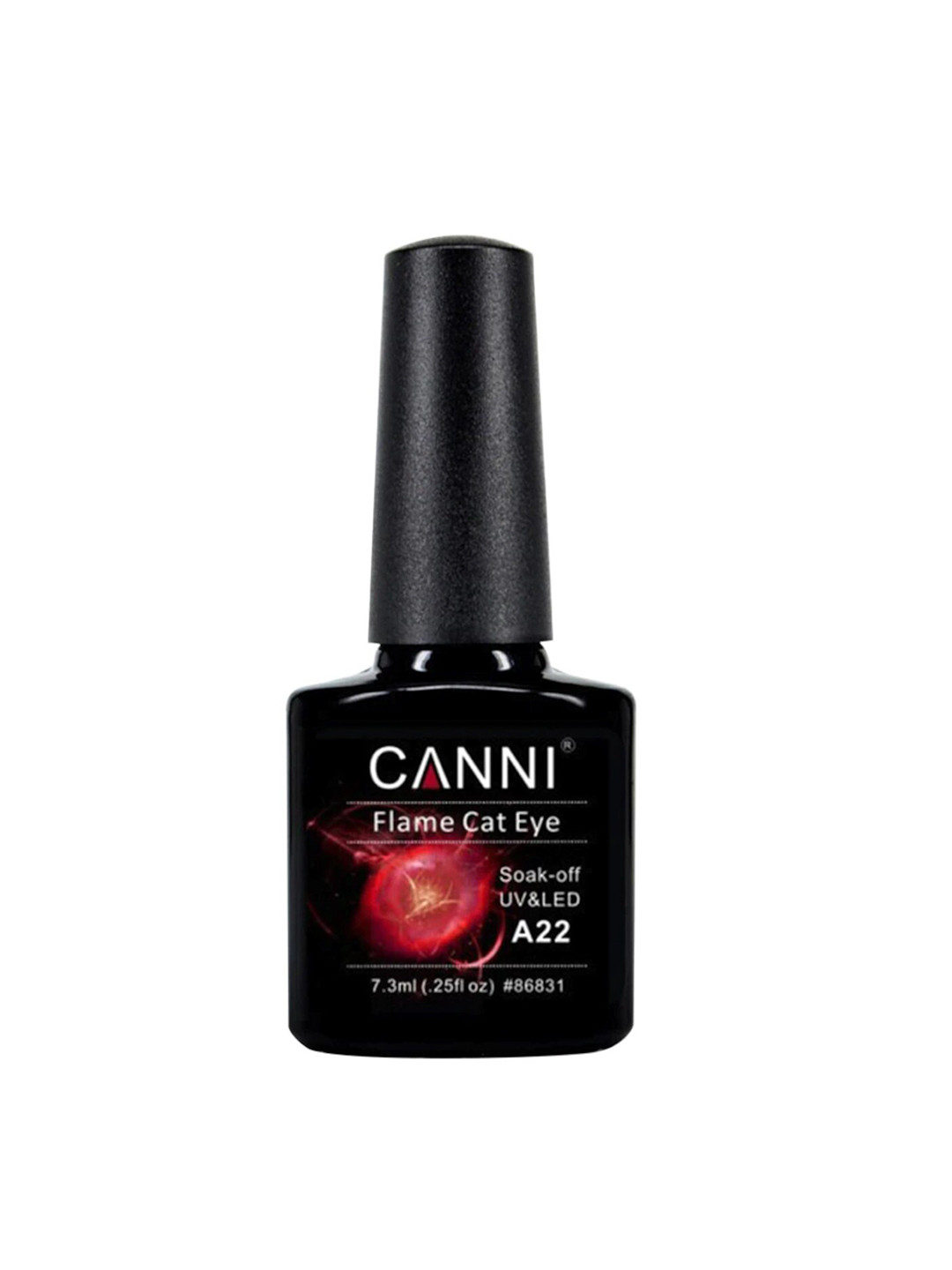 

CANNI Soak Off UV & LED Flame Cat Eye Nail Polish 7.3 ml - A72, Maroon