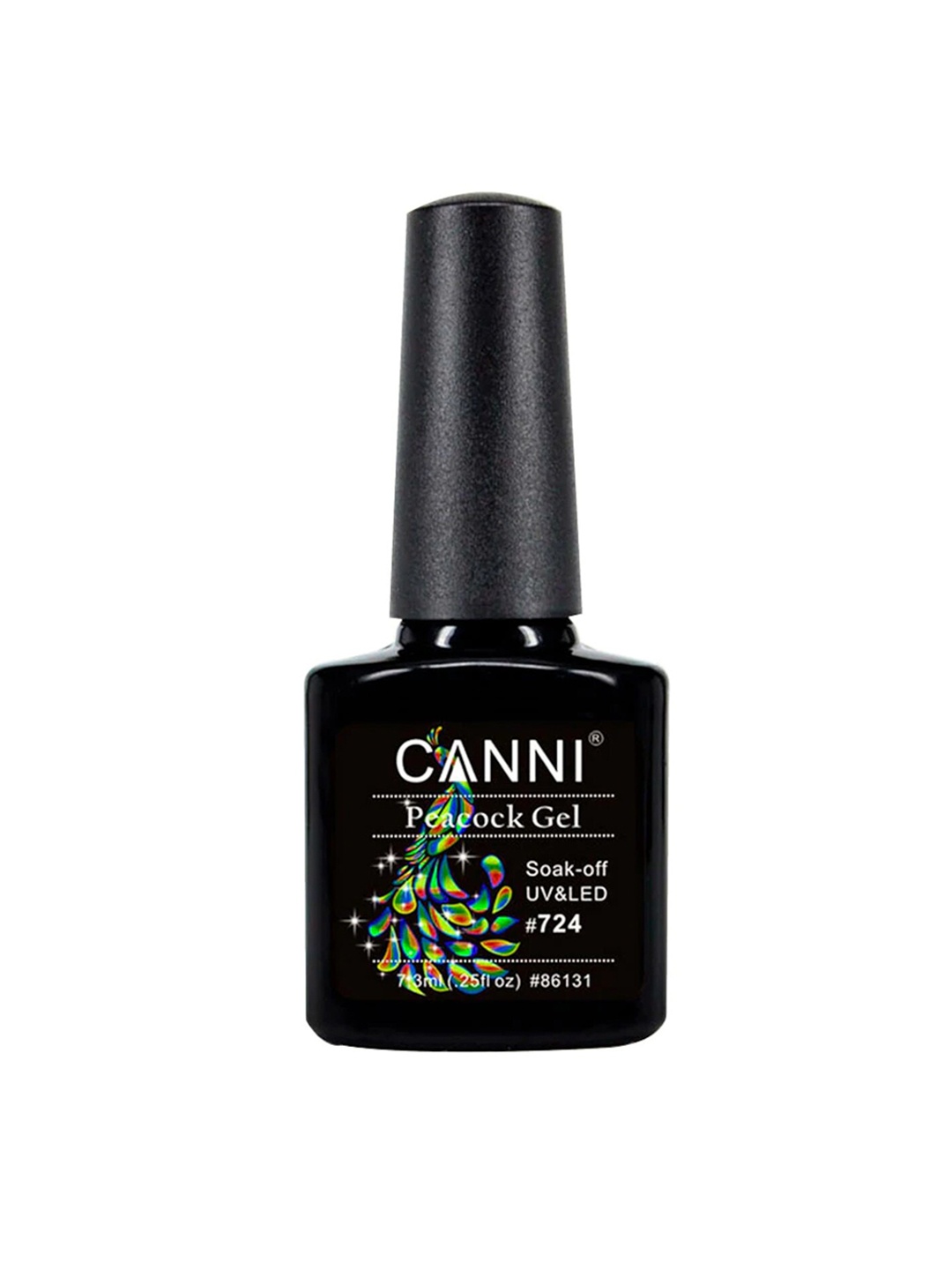 

CANNI Starry Bling Glitter Sequins Peacock UV & LED Gel Nail Polish 7.3 ml - Shade 724, Green