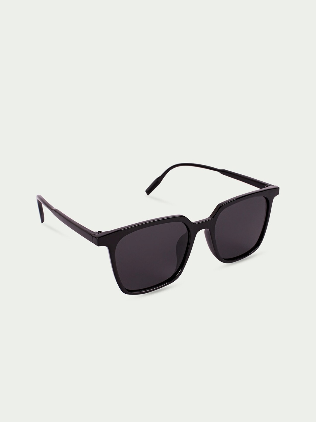 

QUIRKY Unisex Black Lens & Black Square Sunglasses with UV Protected Lens