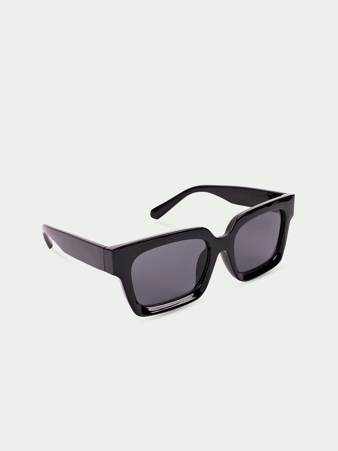 

QUIRKY Unisex Black Lens & Black Square Sunglasses With UV Protected Lens