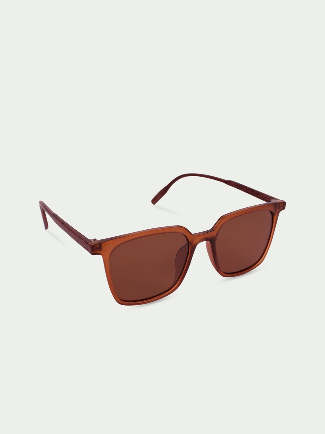 

QUIRKY Unisex Brown Lens & Brown Square Sunglasses with UV Protected Lens