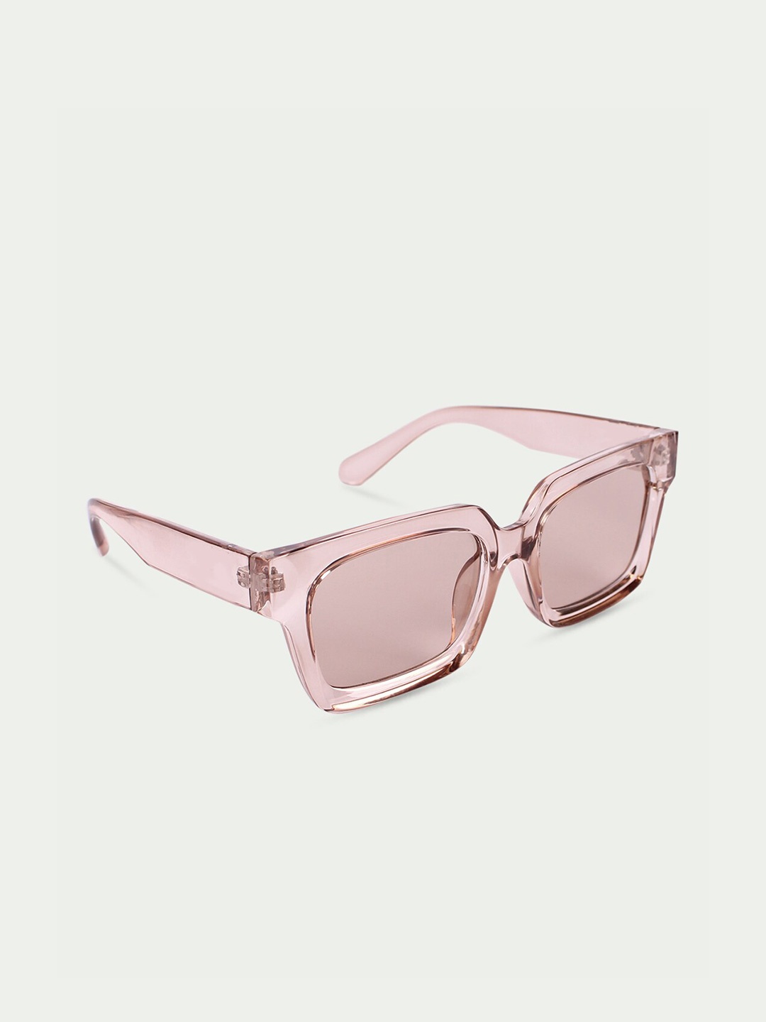 

QUIRKY Unisex Pink Lens & Pink Square Sunglasses with UV Protected Lens