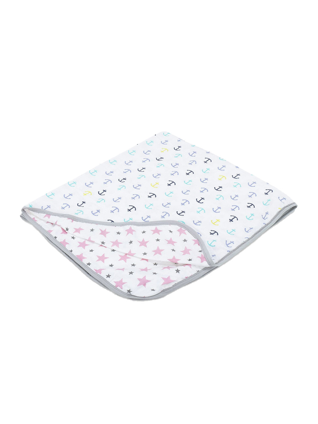 

haus & kinder Pink & White AC Room 150 GSM Single Bed Blanket