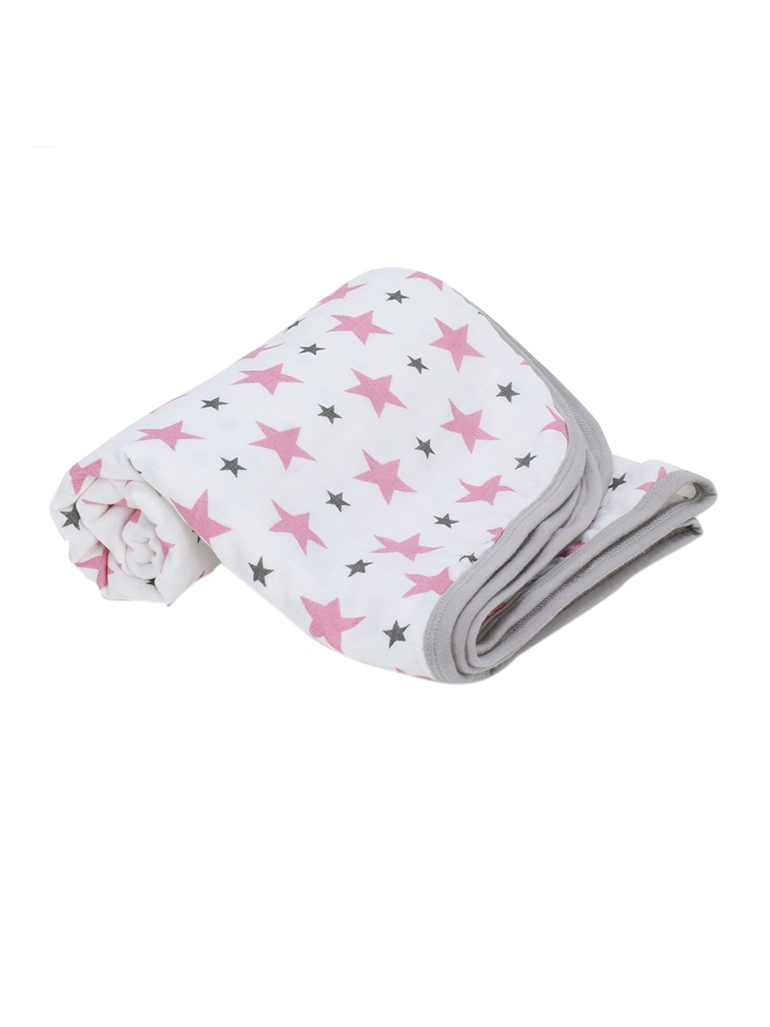 

haus & kinder Pink & White AC Room 150 GSM Single Bed Blanket