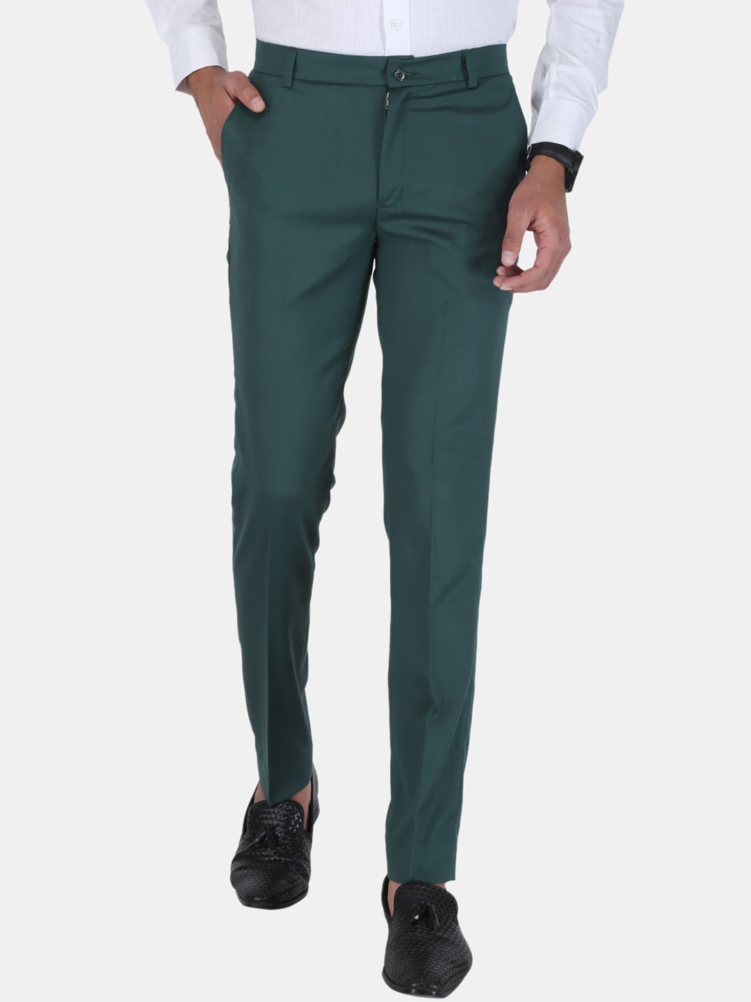

UNCRAZY Men Green Urban Slim Fit Trousers