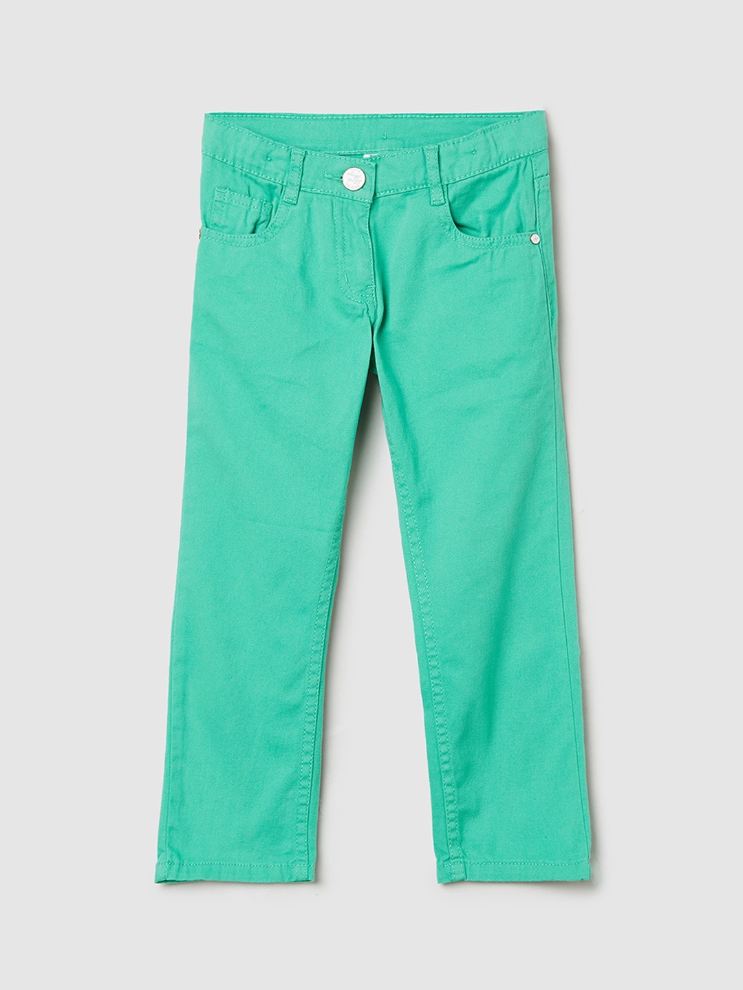 

max Girls Green Chinos Trousers