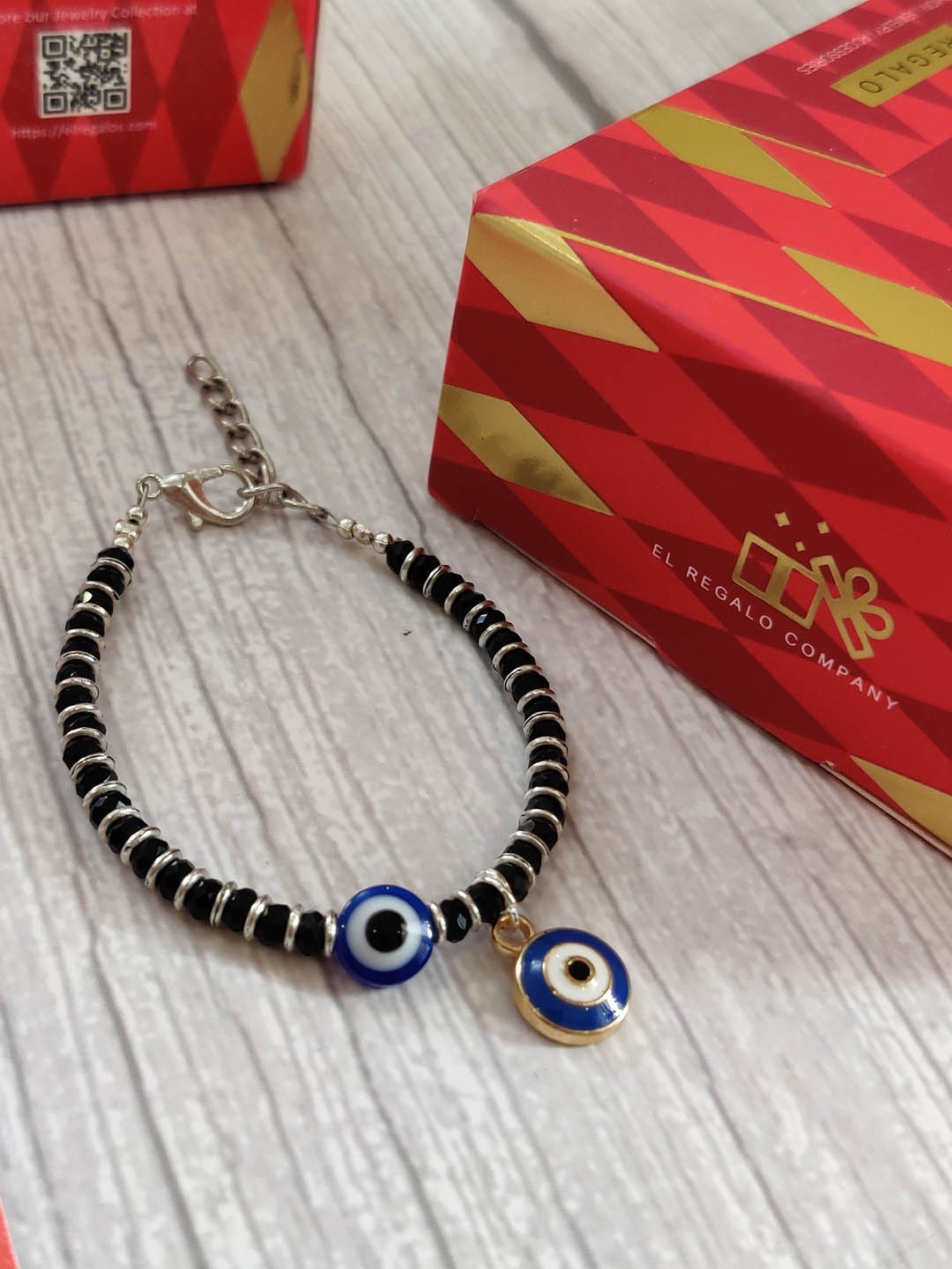 

EL REGALO Baby Blue Evil Eye Nazaria Rakhi