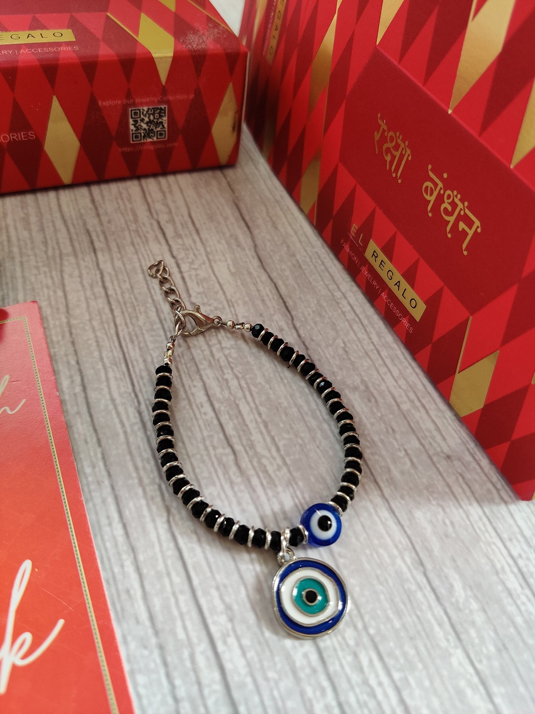 

EL REGALO Baby Blue Evil Eye Nazaria Rakhi
