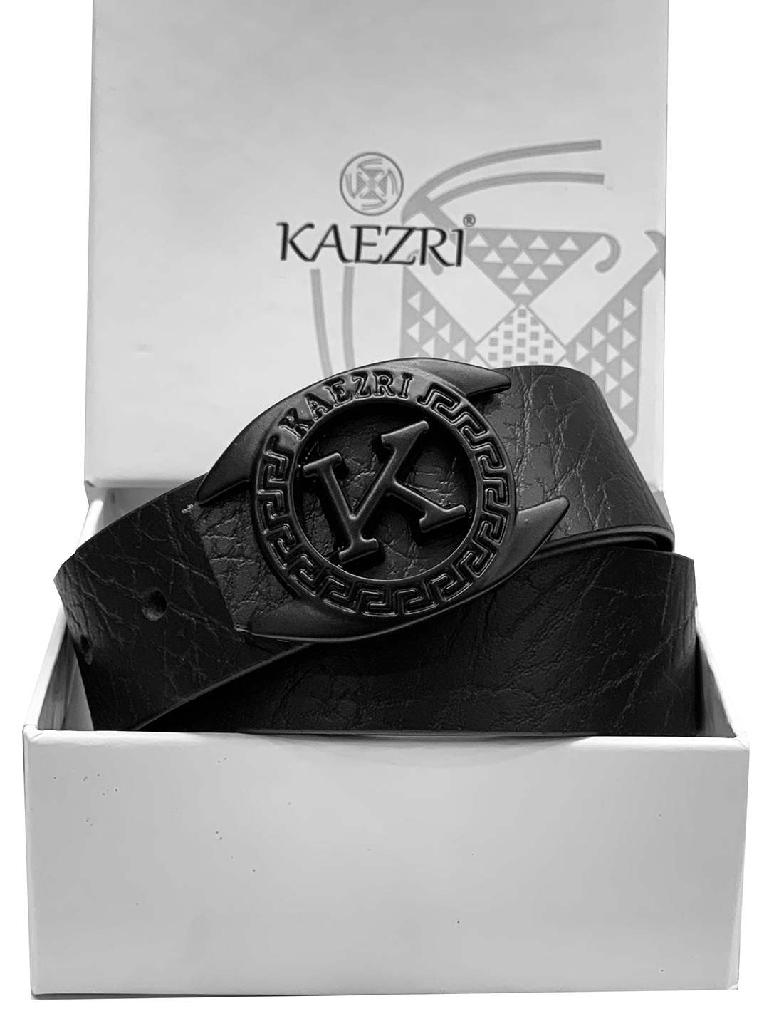 

KAEZRI Men Black Solid Belt