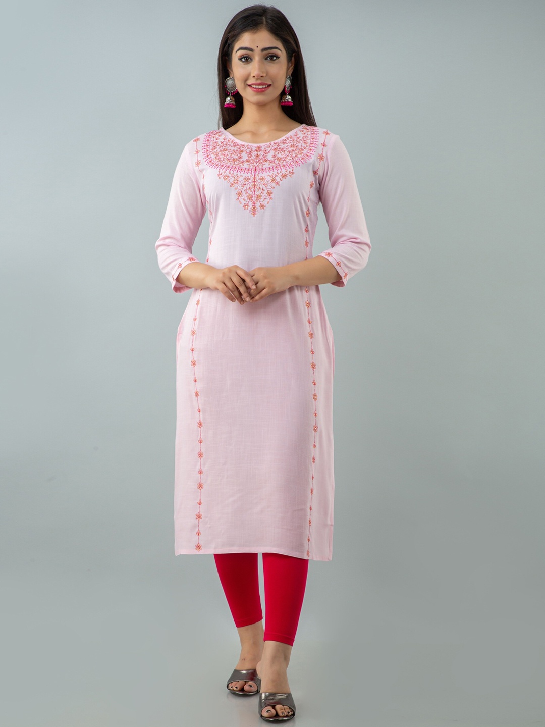 

Charu Women Pink Kurta