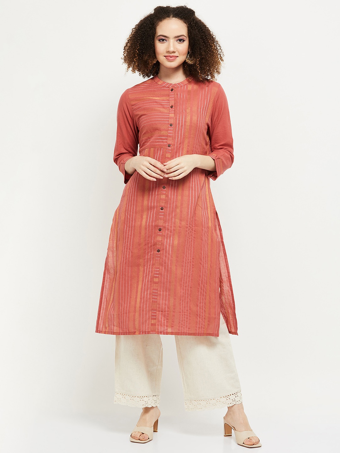 

max Women Rust Kurta