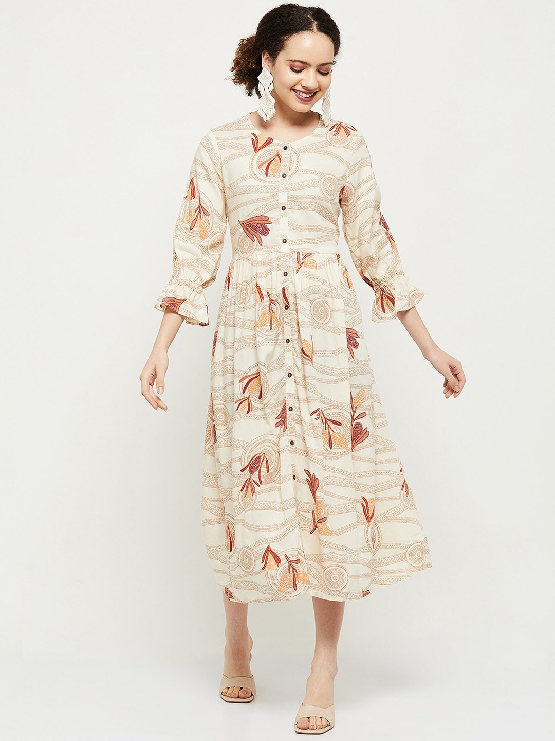 

Max Off White Midi Dress