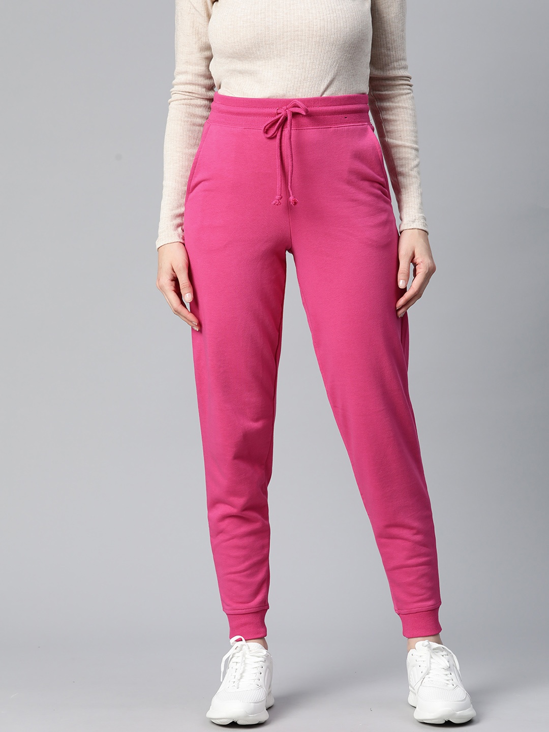 

Marks & Spencer Women Solid Joggers, Pink