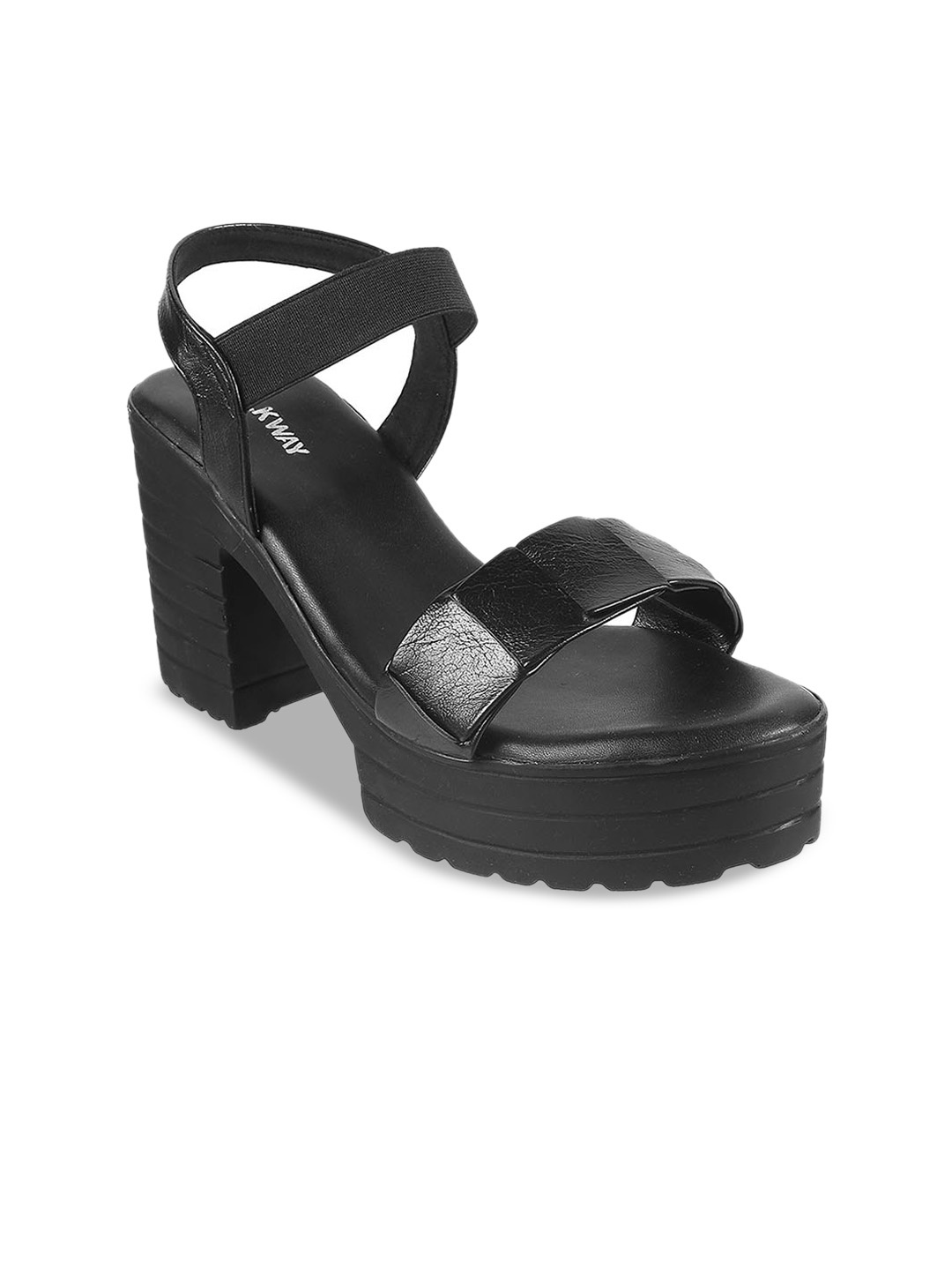 

WALKWAY by Metro Black Platform Sandals