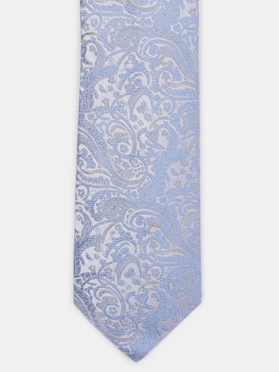 

Arrow Men Blue & White Woven Design Broad Tie