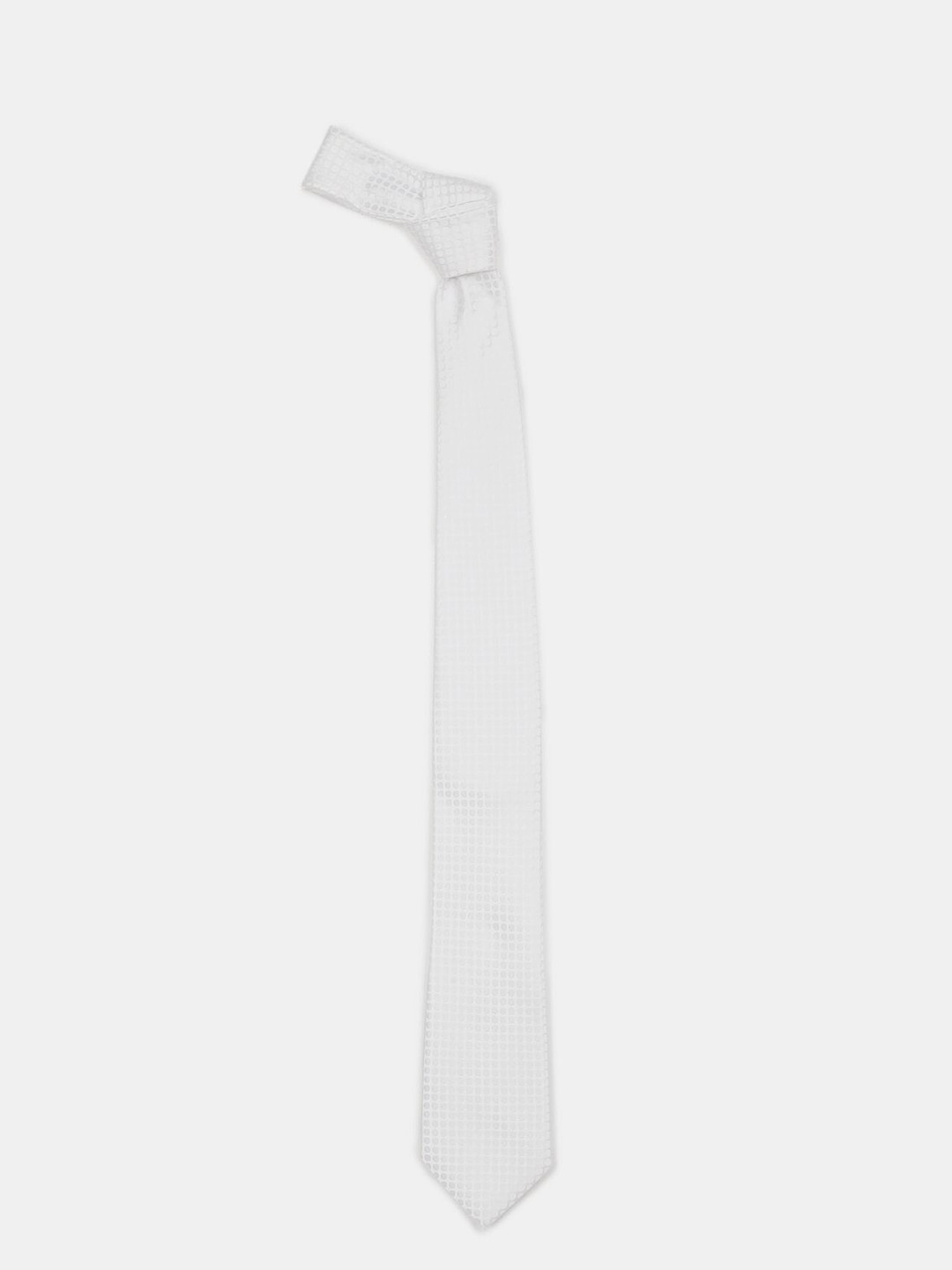 

Arrow Men White Woven Design Broad Tie