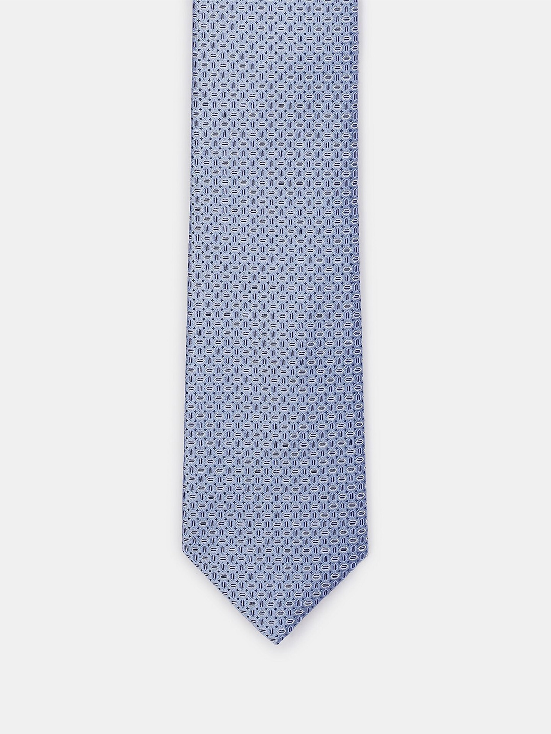 

Arrow Men Blue & White Woven Design Broad Tie