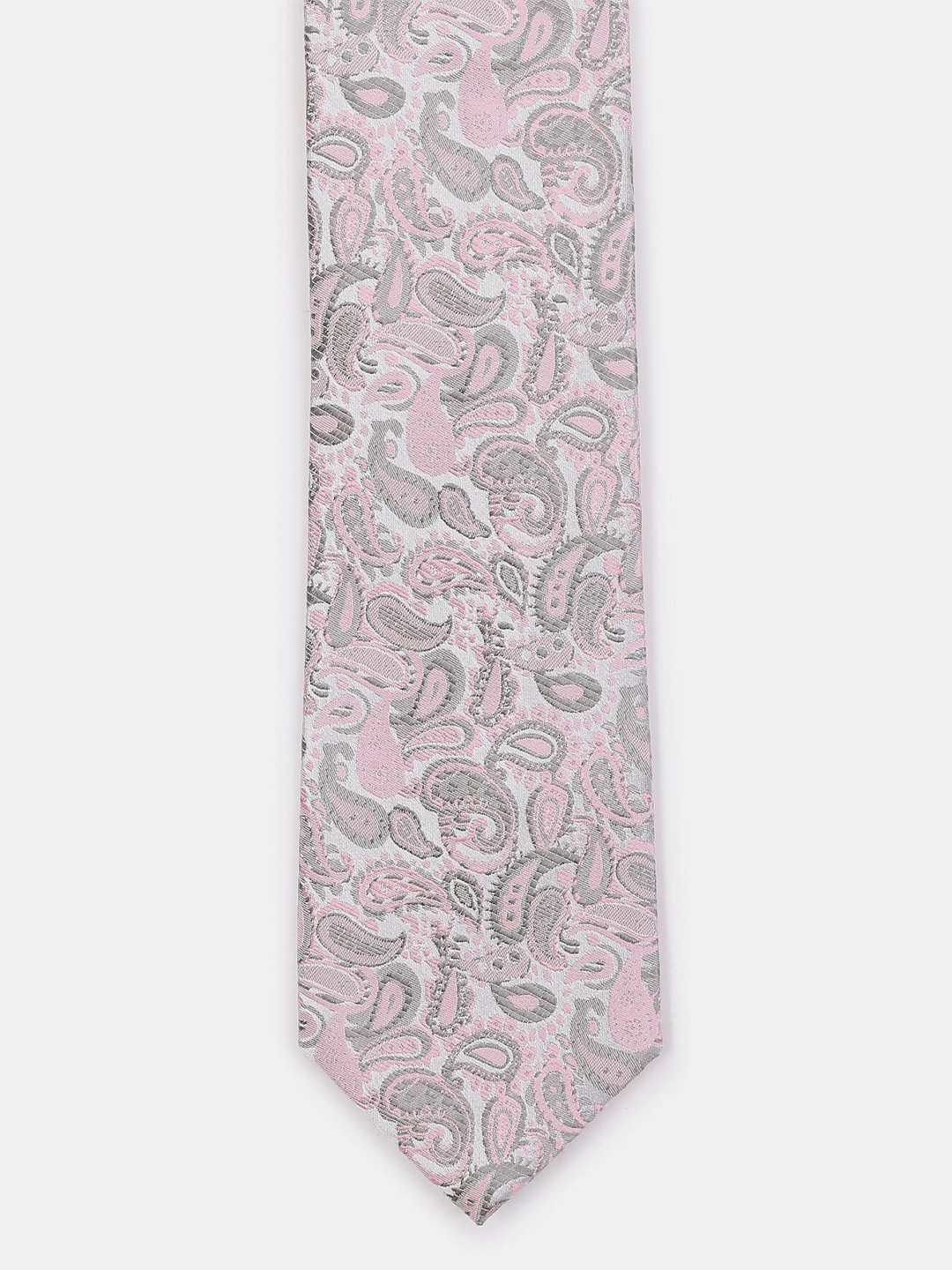 

Arrow Men Pink & White Woven Design Broad Tie