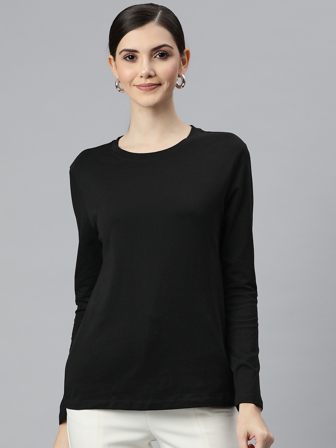 

Marks & Spencer Women Black T-shirt