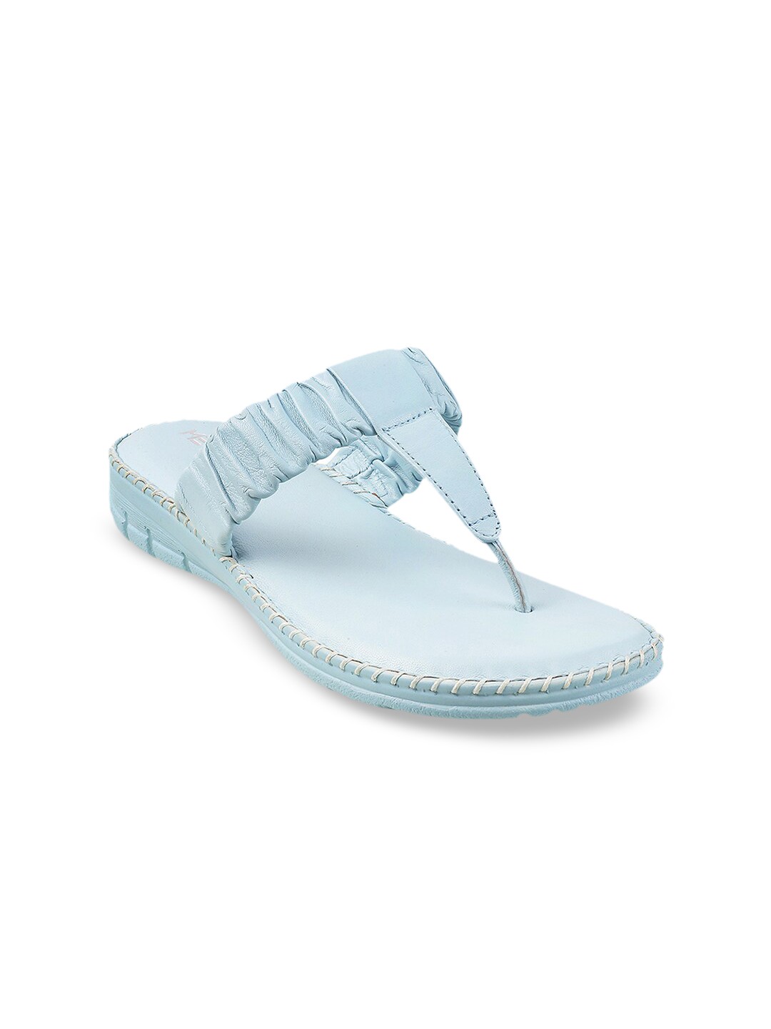 

Metro Women Blue Printed Flats