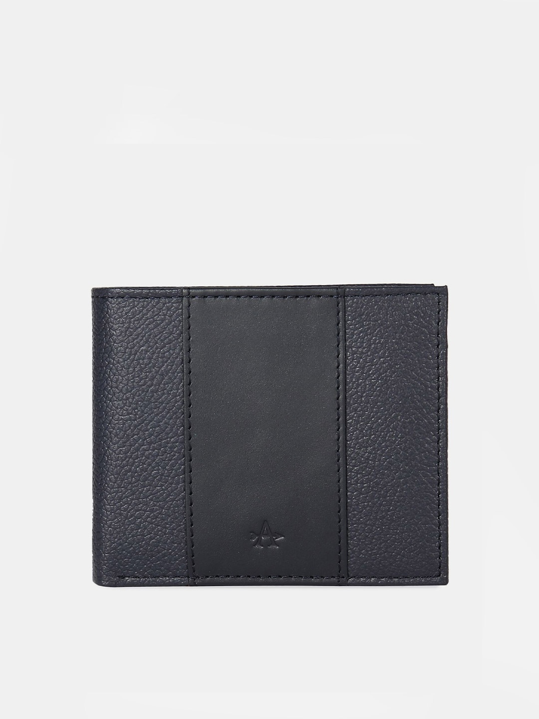 

Arrow Men Blue Textured Leather Two Fold Wallet
