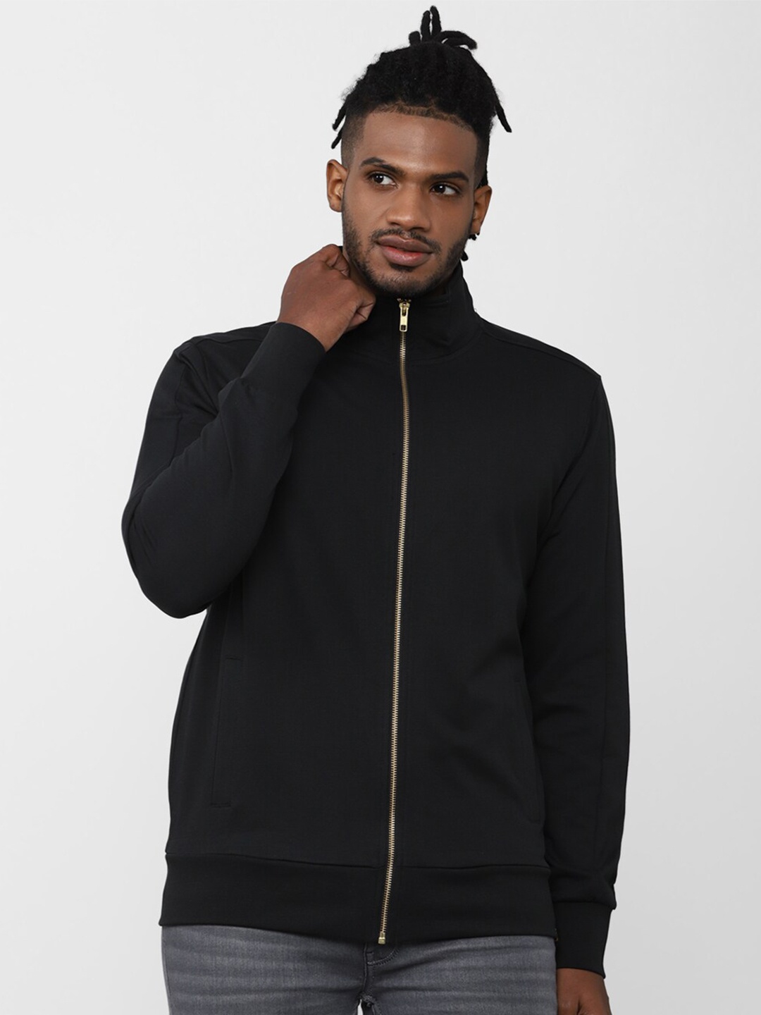 

FOREVER 21 Men Black Sweatshirt