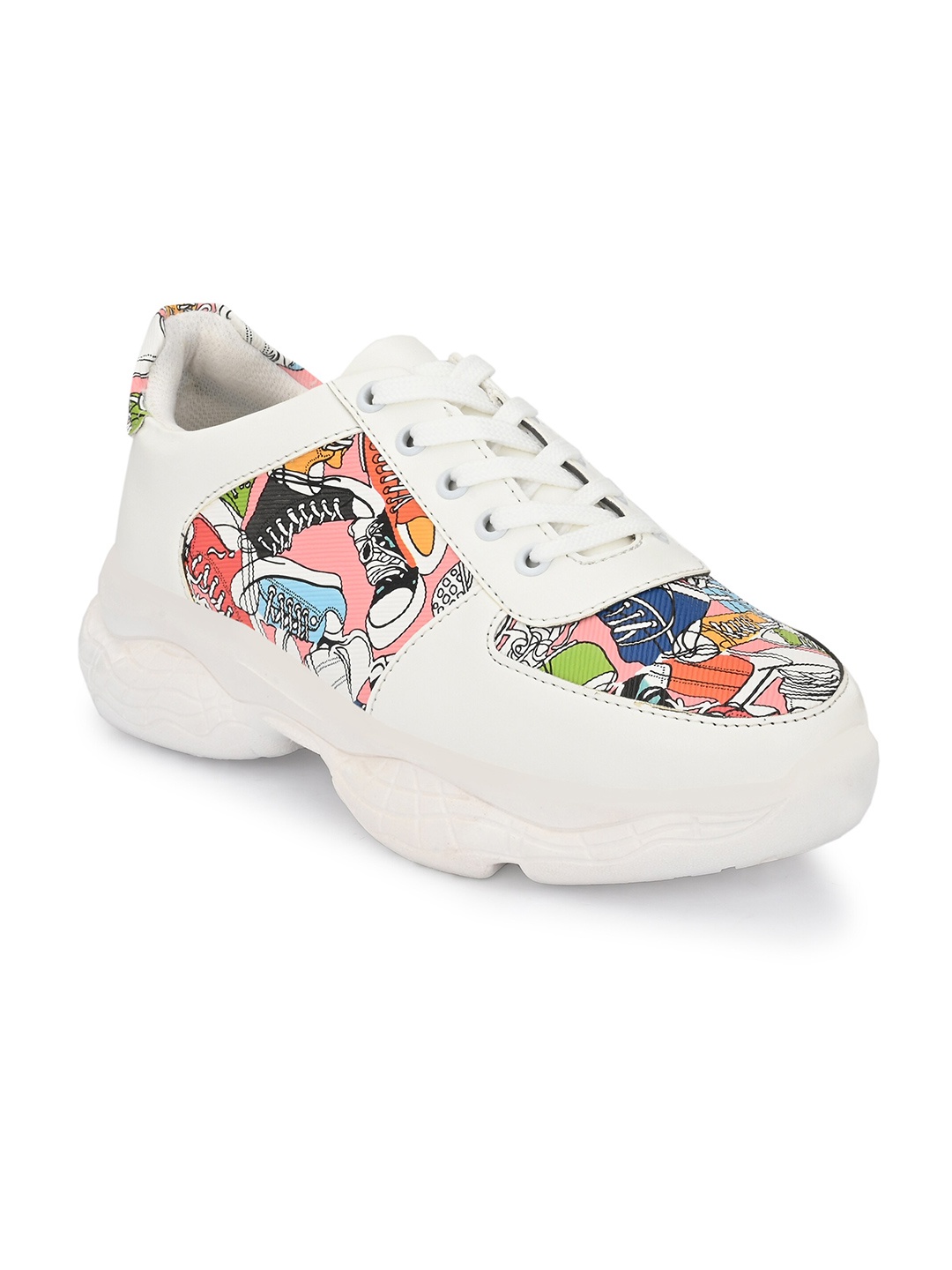 

BOOTCO Women White Running Non-Marking Shoes
