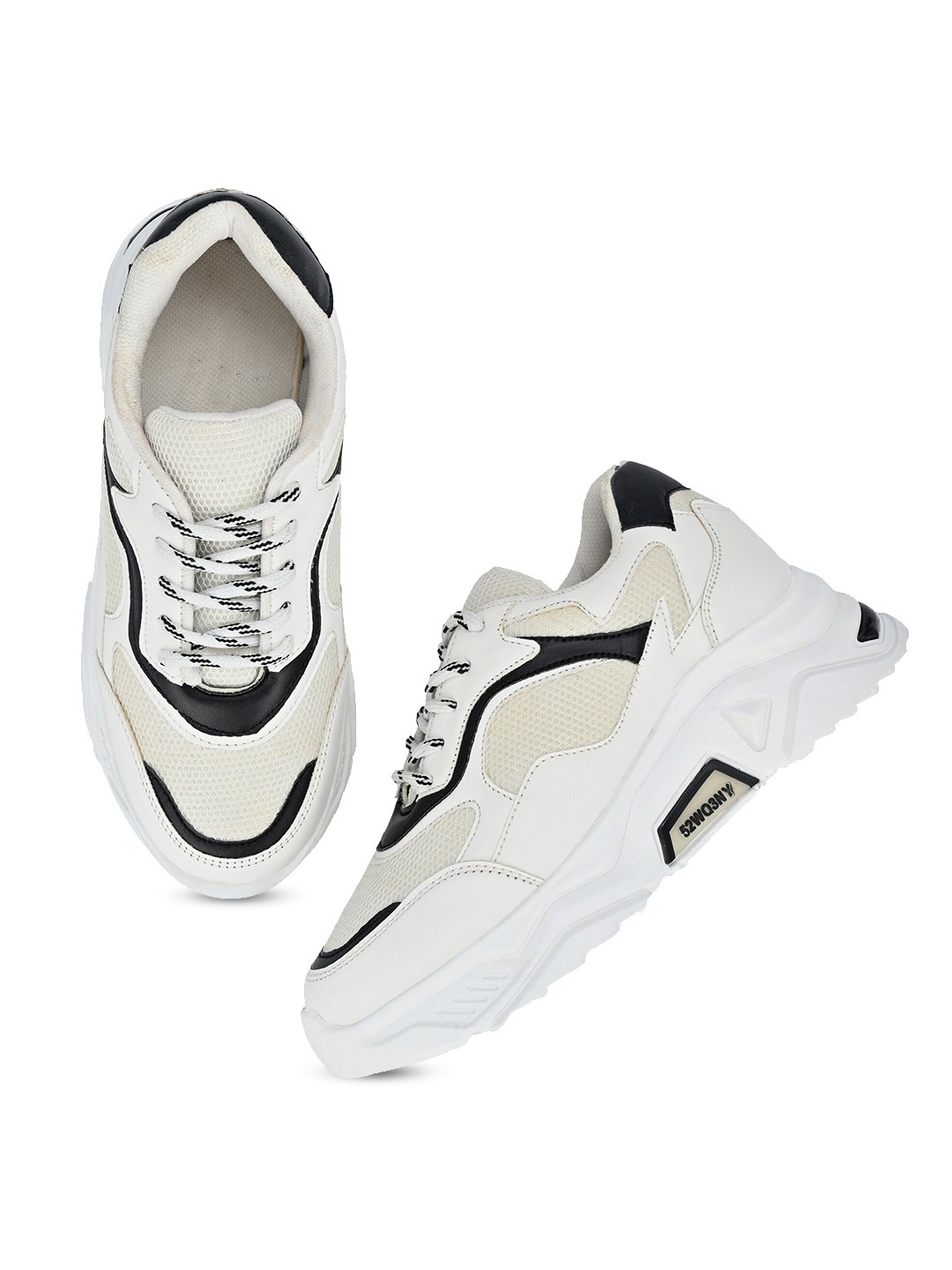 

BOOTCO Women White Walking Non-Marking Shoes