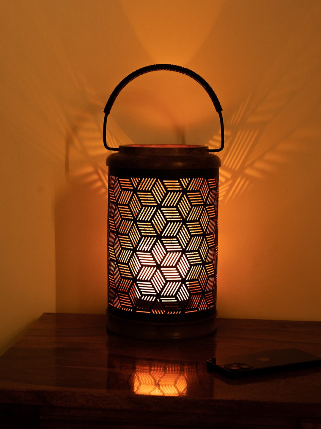 

ExclusiveLane Black Brown Hand-Etched Starry Nights Aroma Oil Diffusers (10 Inch)