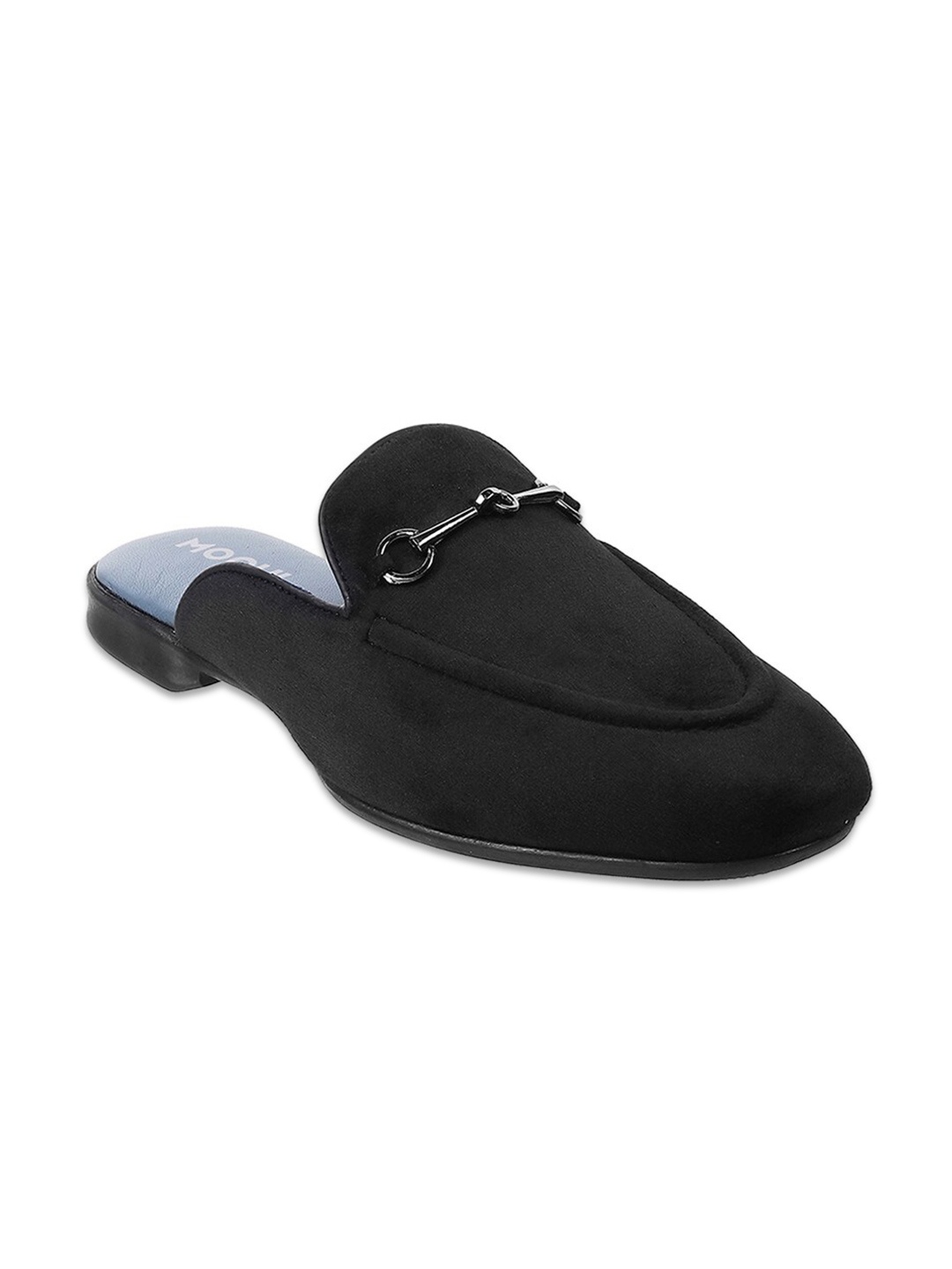 

Mochi Men Black Suede Shoe-Style Sandals