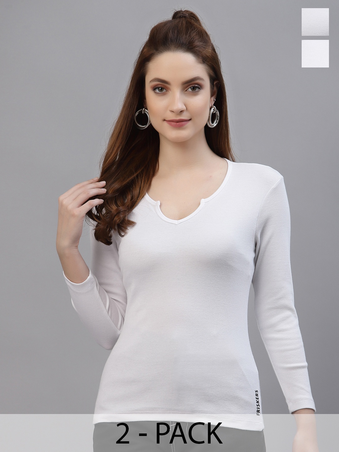 

Friskers Set Of 2 White Top