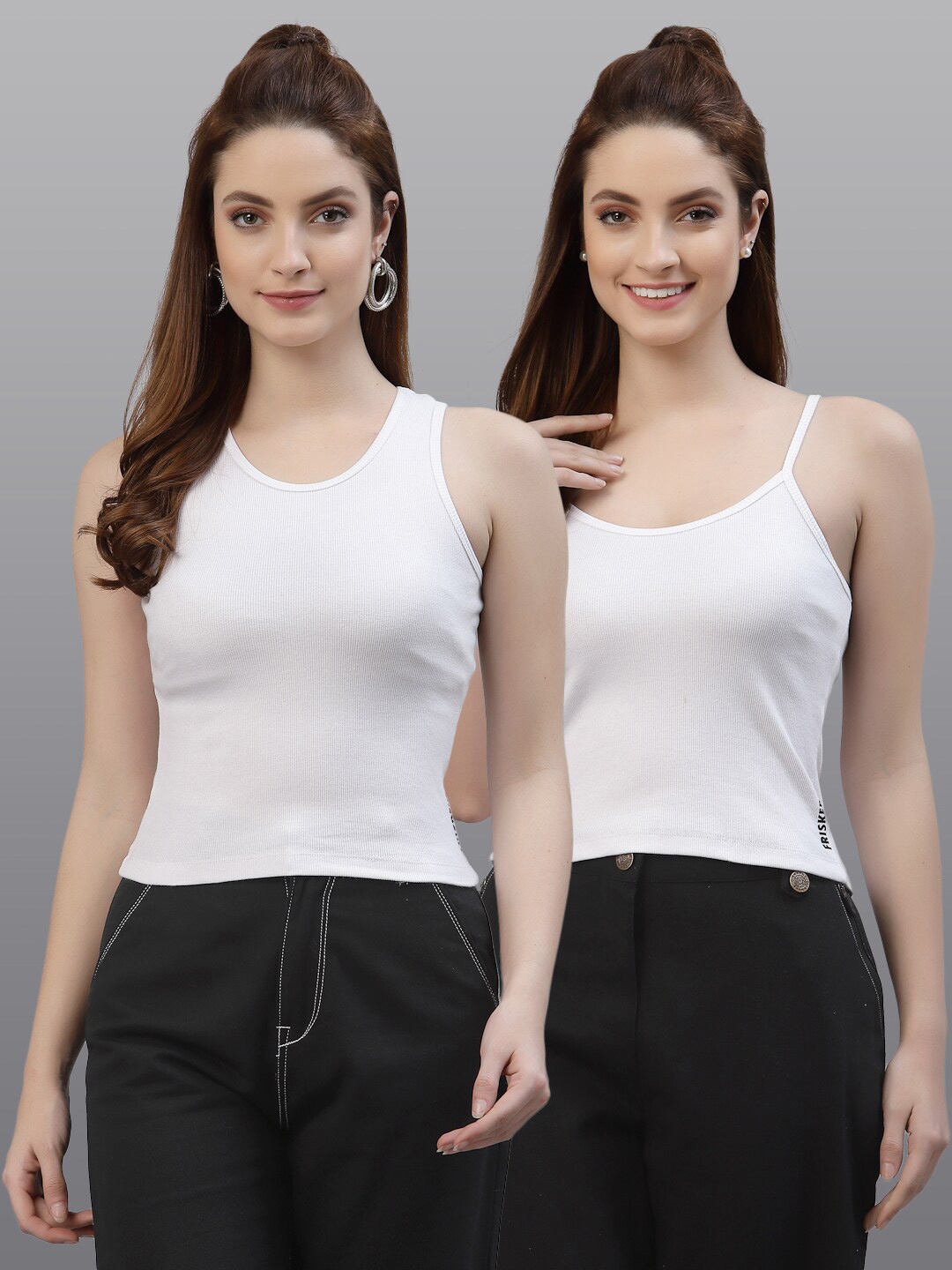 

Friskers Set Of 2 White Top