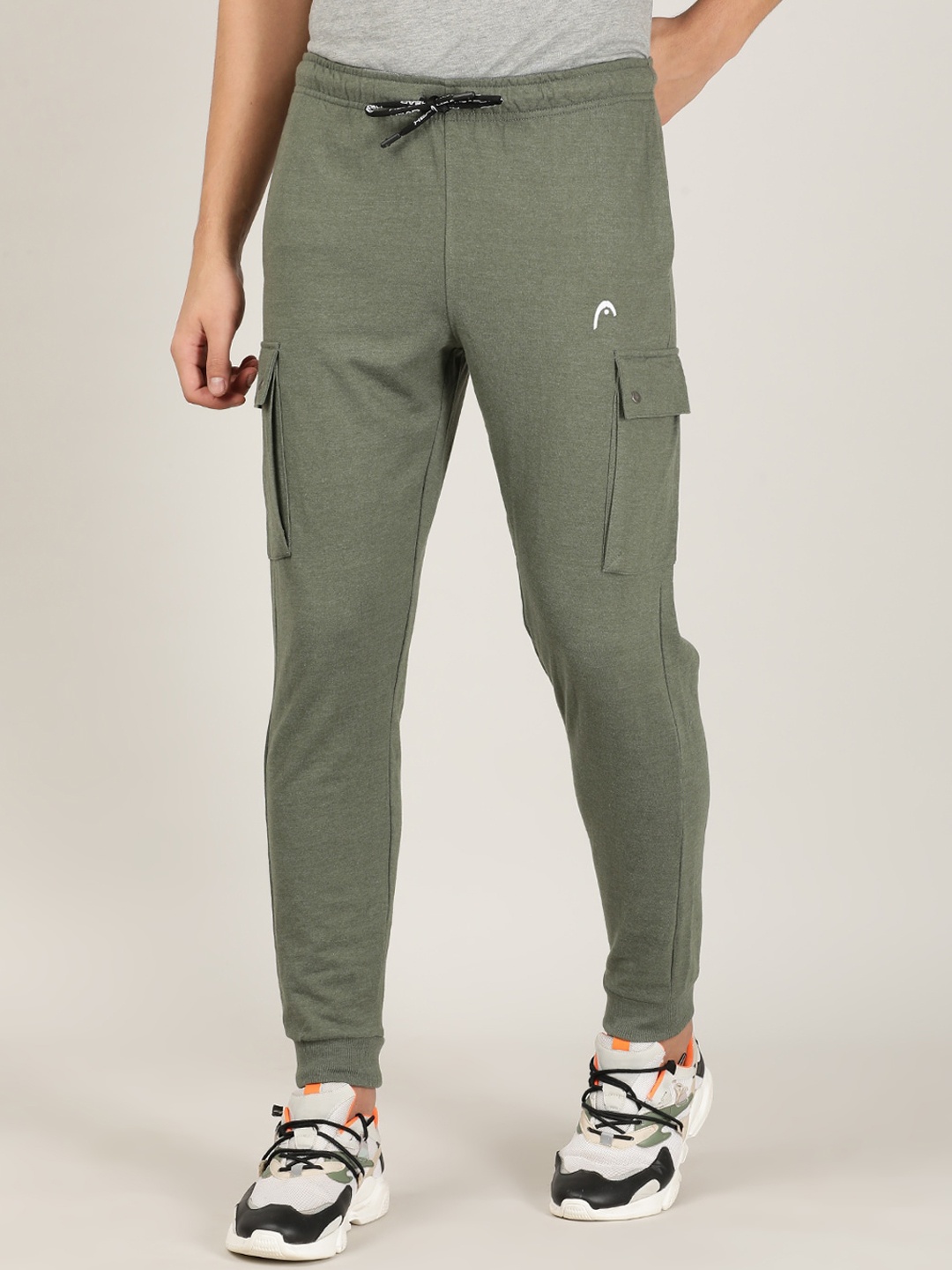 

Head Men Green Solid Slim-fit Joggers