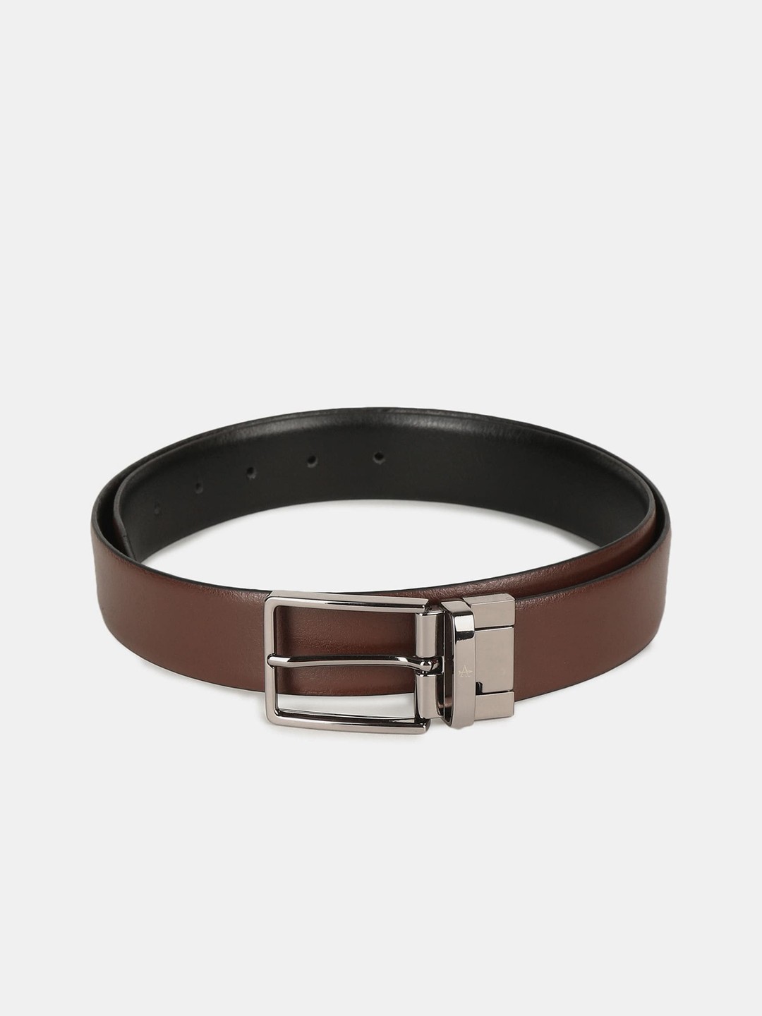 

Arrow Men Black Leather Formal Belt