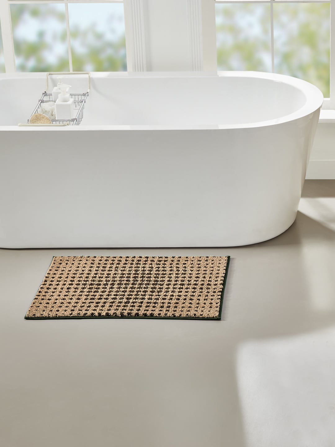 

Pano Brown Printed 1902 GSM Bath Rugs