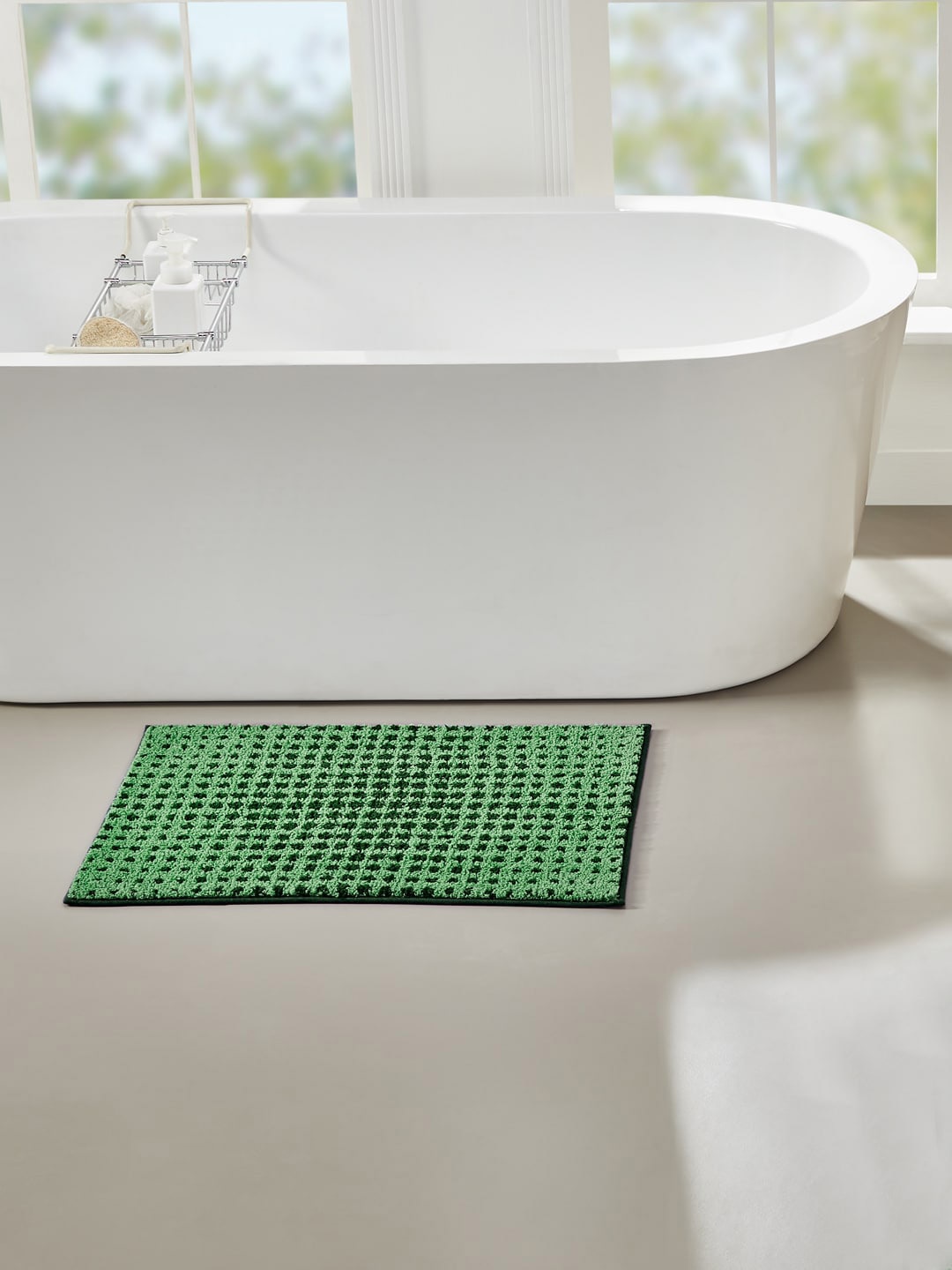 

Pano Green Patterned 1902 GSM Bath Rug