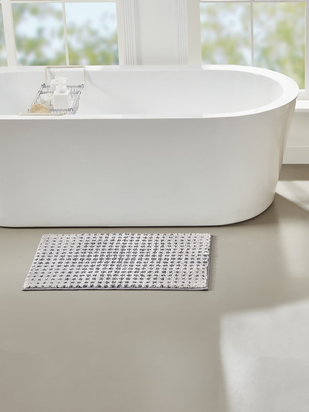 

Pano Charcoal Dots Knitted 1902GSM Bath Rugs