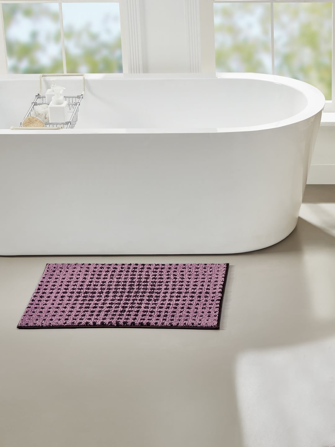 

Pano Purple & Black Knitted Design 190-2 GSM Bath Rugs