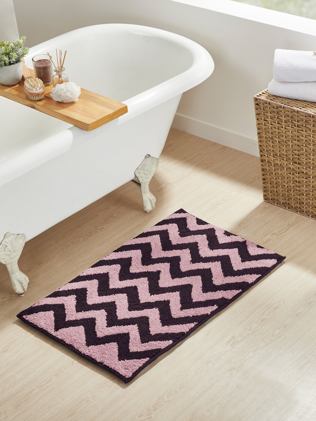 

Pano Purple Stripe 1634 GSM Reversible Bath Rug