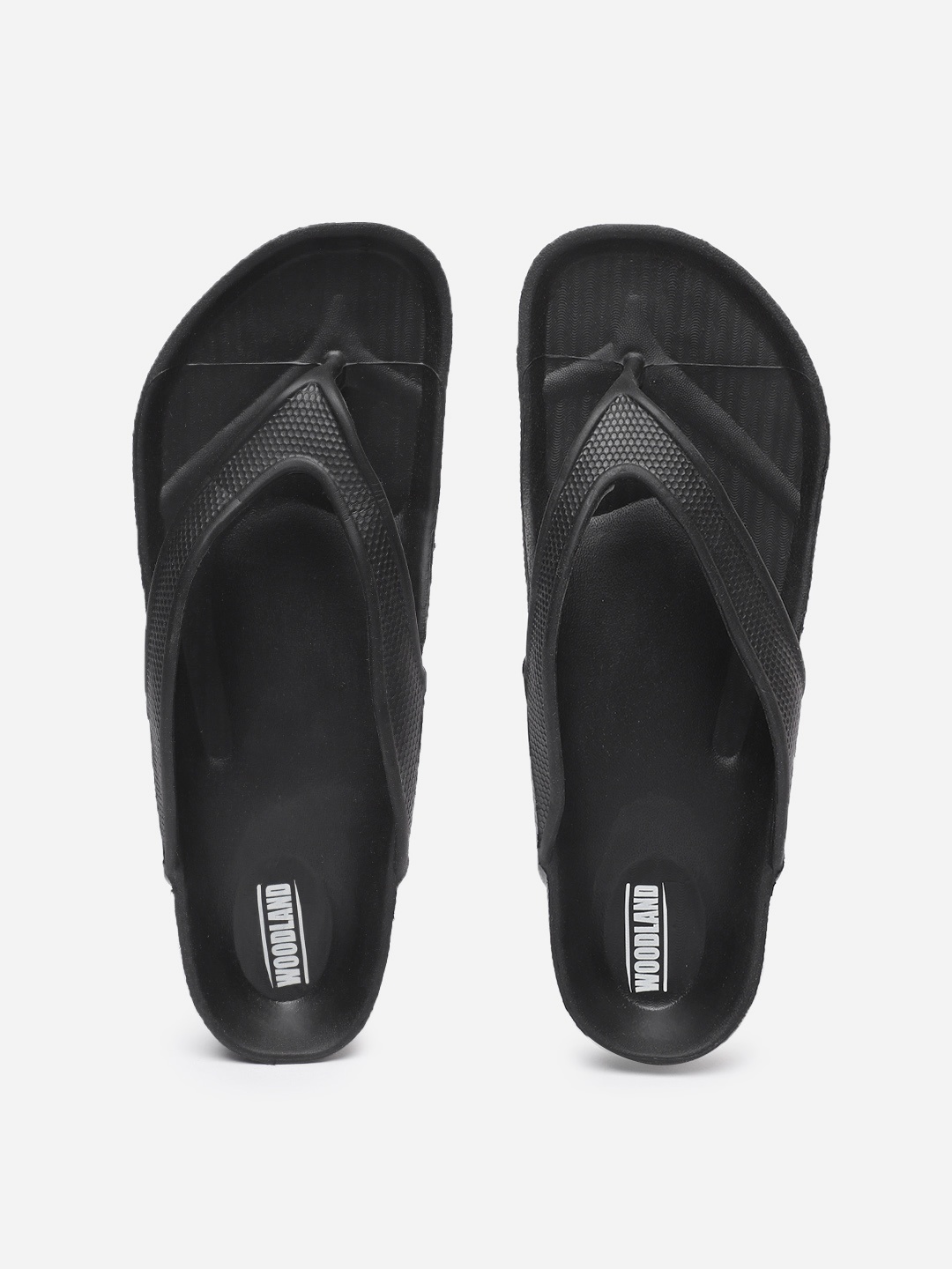 

Woodland Men Thong Flip-Flops, Black
