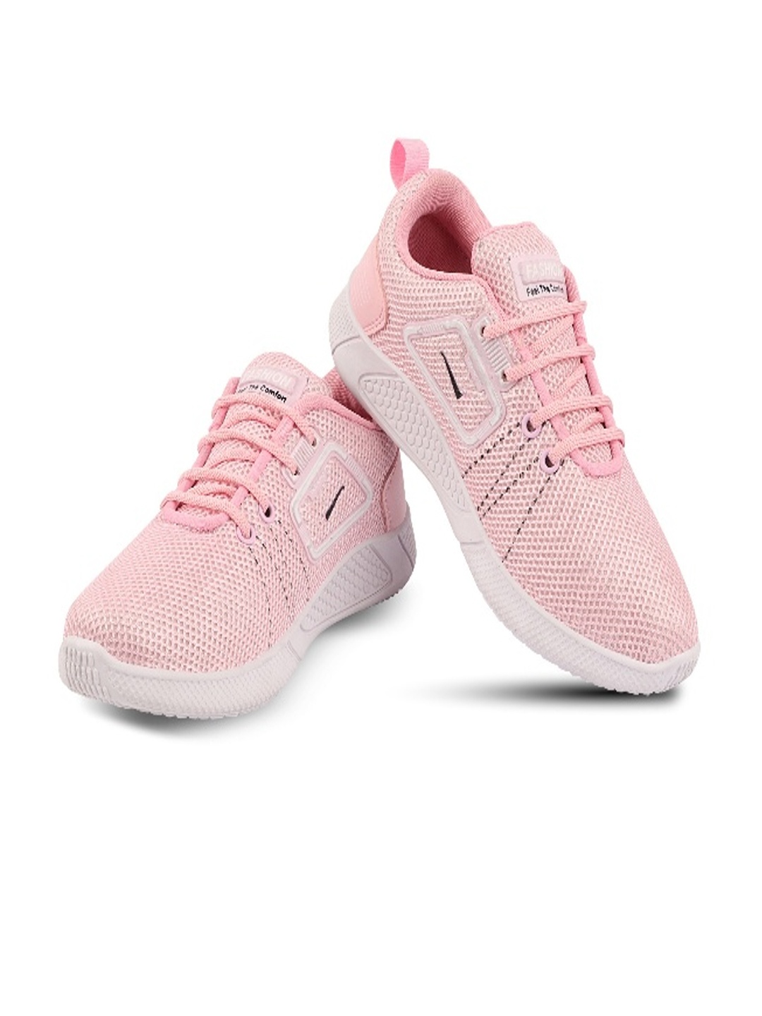 

BEONZA Women Pink Mesh Walking Non-Marking Shoes