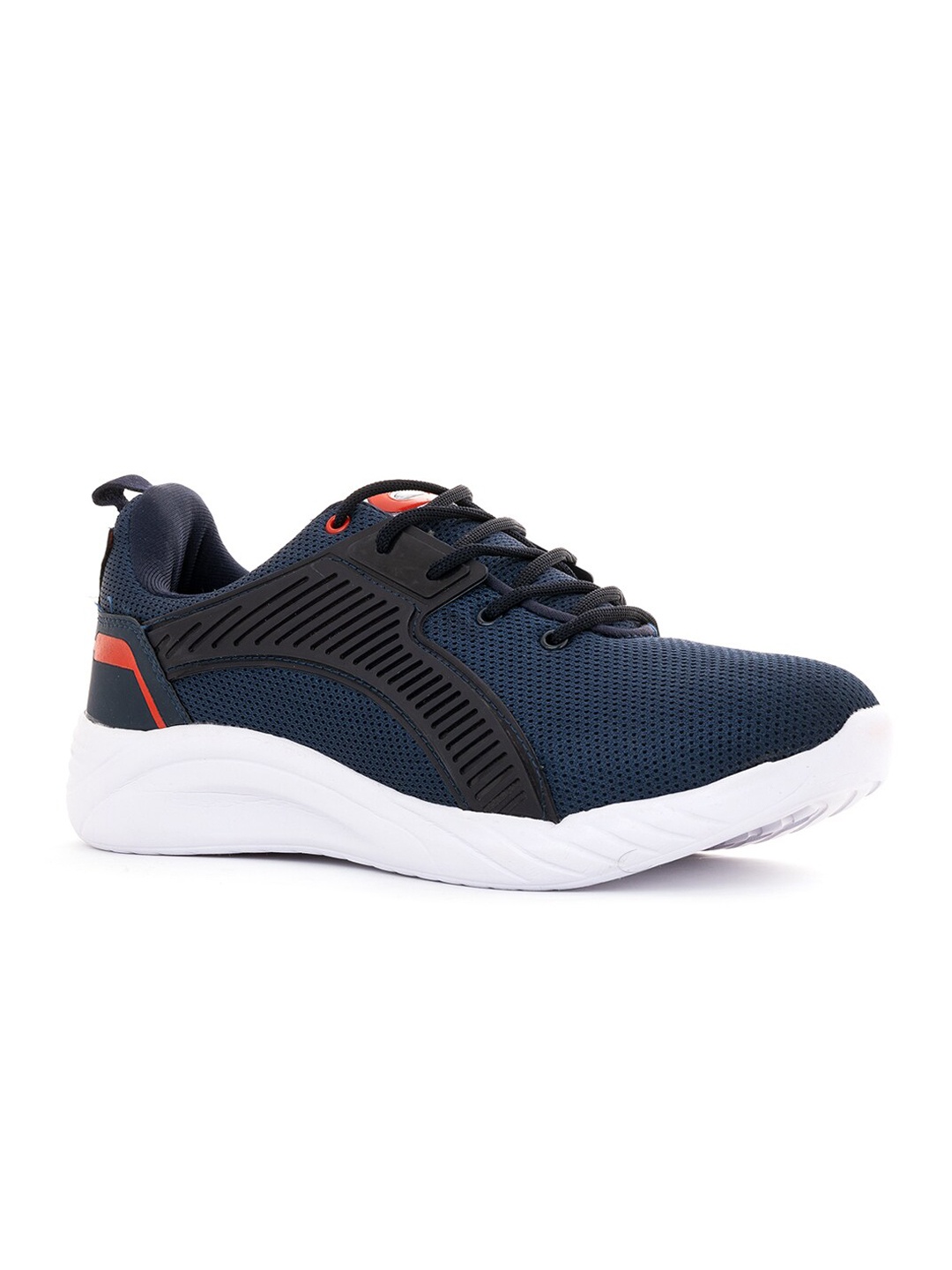 

Khadims Men Navy Blue Woven Design Sneakers