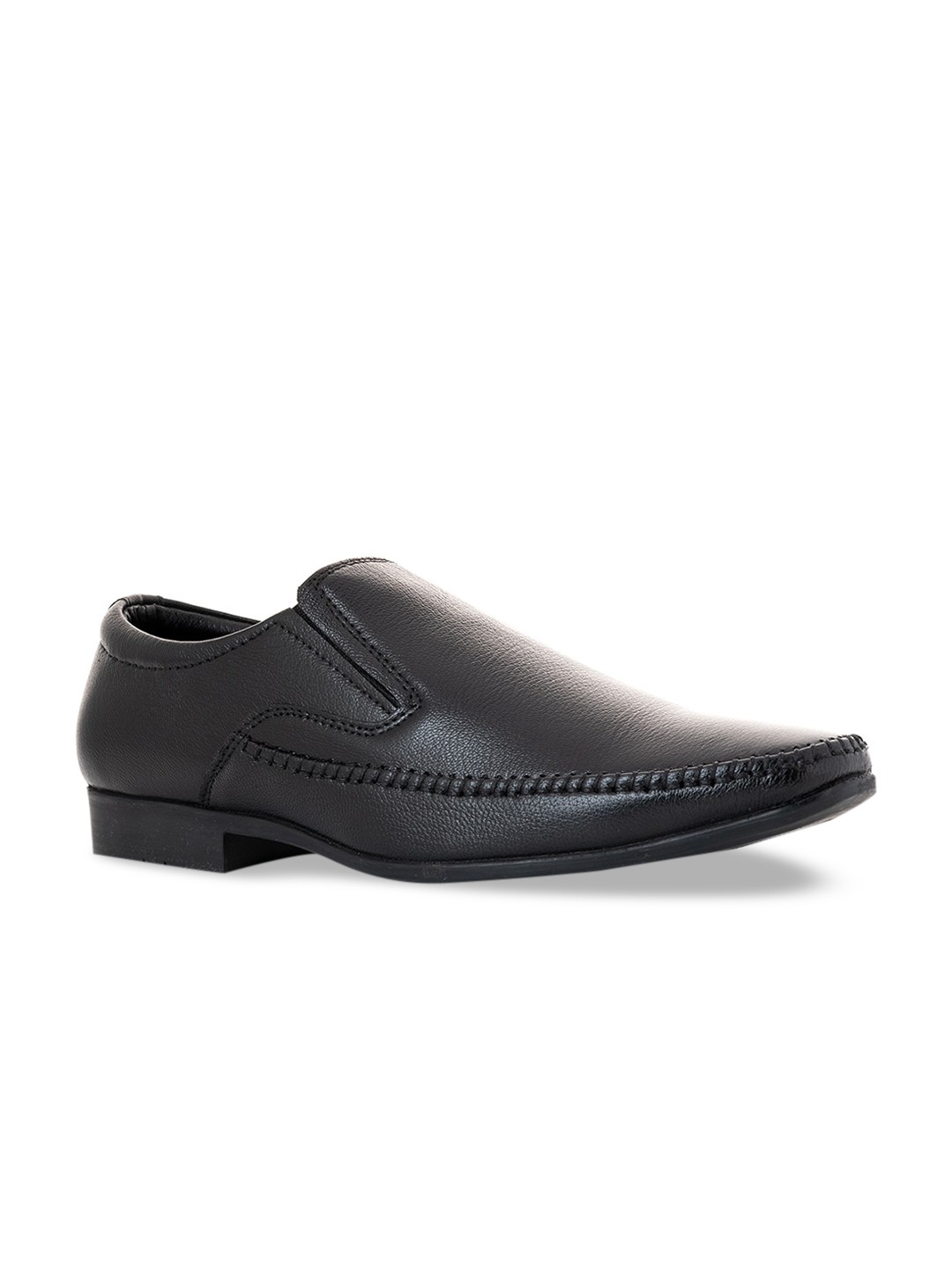 

Khadims Men Black Slip-On Sneakers