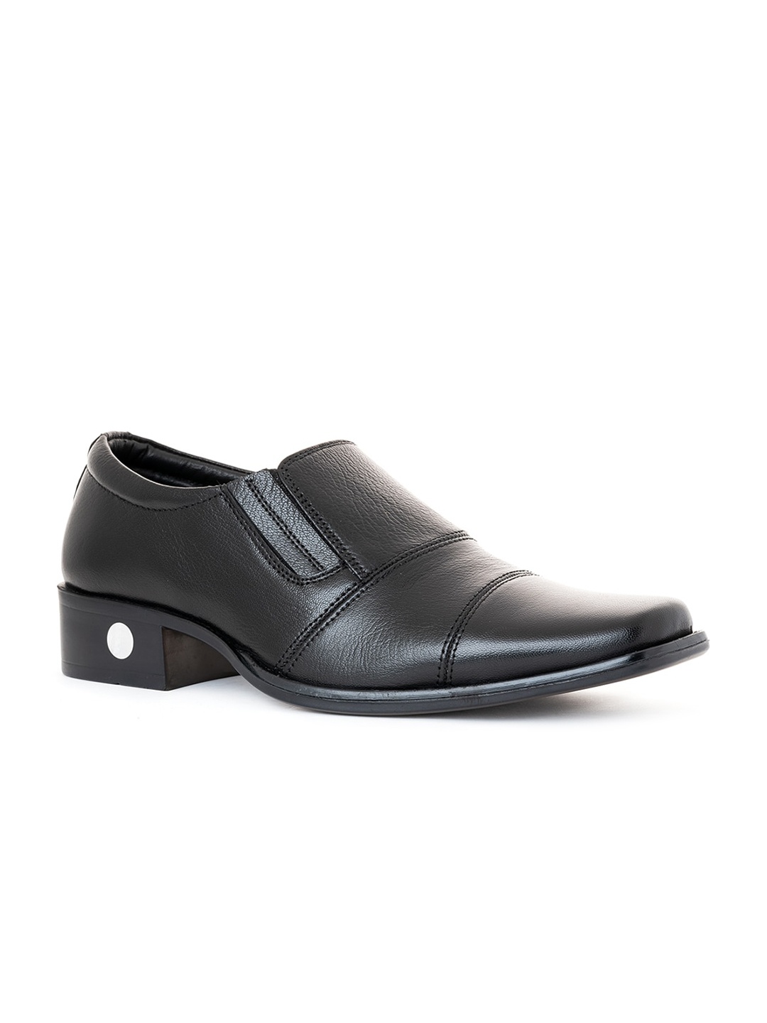 

Khadims Men Black Slip-On Sneakers