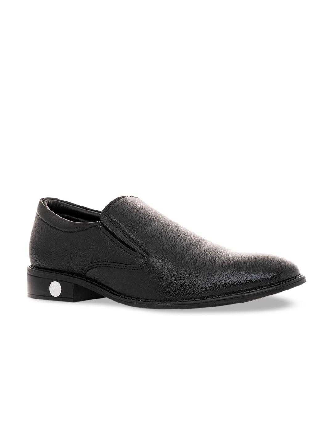 

Khadims Men Black Slip-On Sneakers
