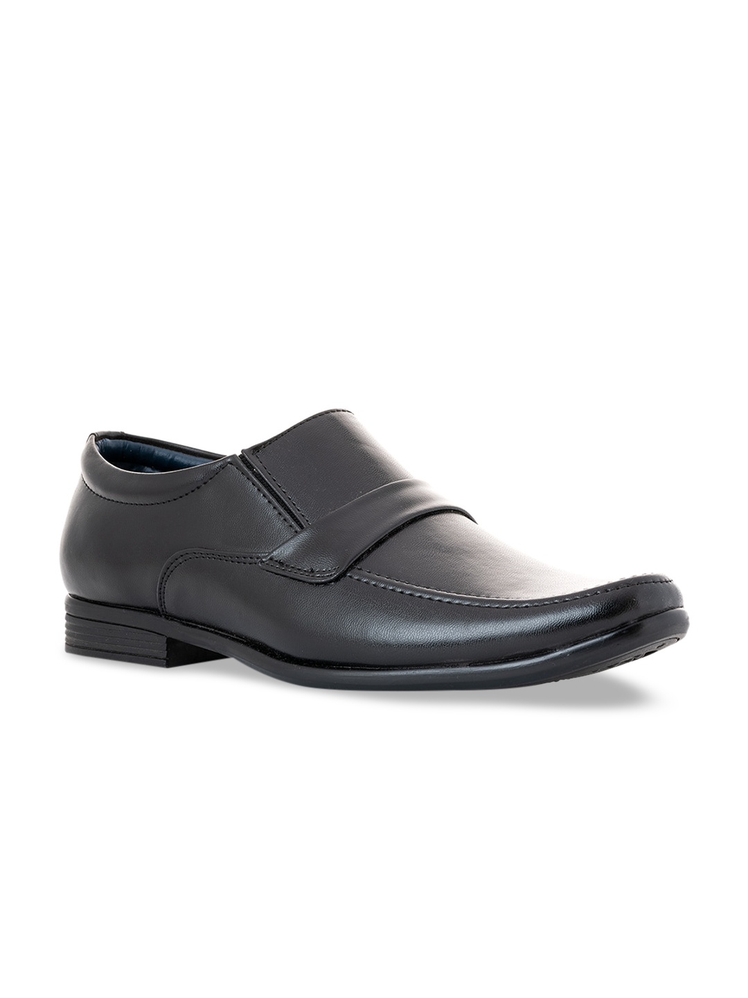 

Khadims Men Black Slip-On Sneakers