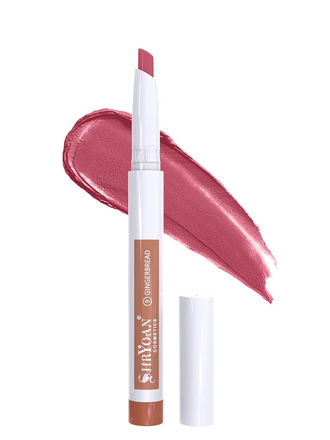 

SHRYOAN Waterproof & Smudge Proof Perfect Pout Non Transfer Matte Lipstick - Gingerbread 9, Brown